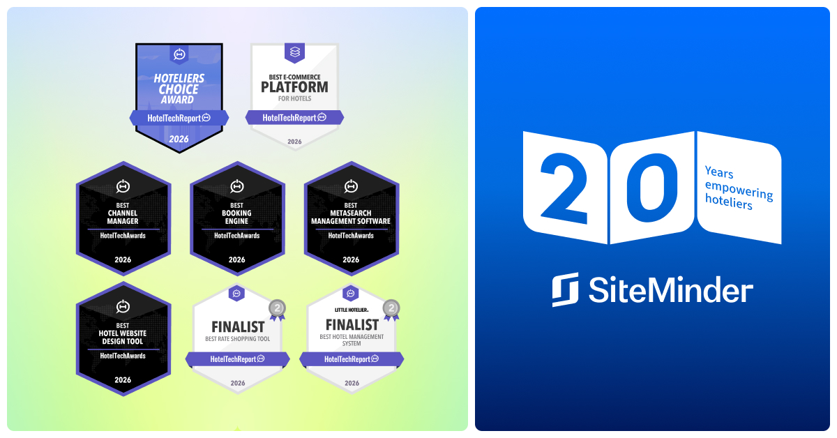 Rayakan 20 Tahun, SiteMinder Borong Penghargaan di HotelTechAwards 2026